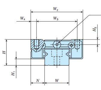 IKOMLG15C2R240T2HS2直線導(dǎo)軌尺寸圖